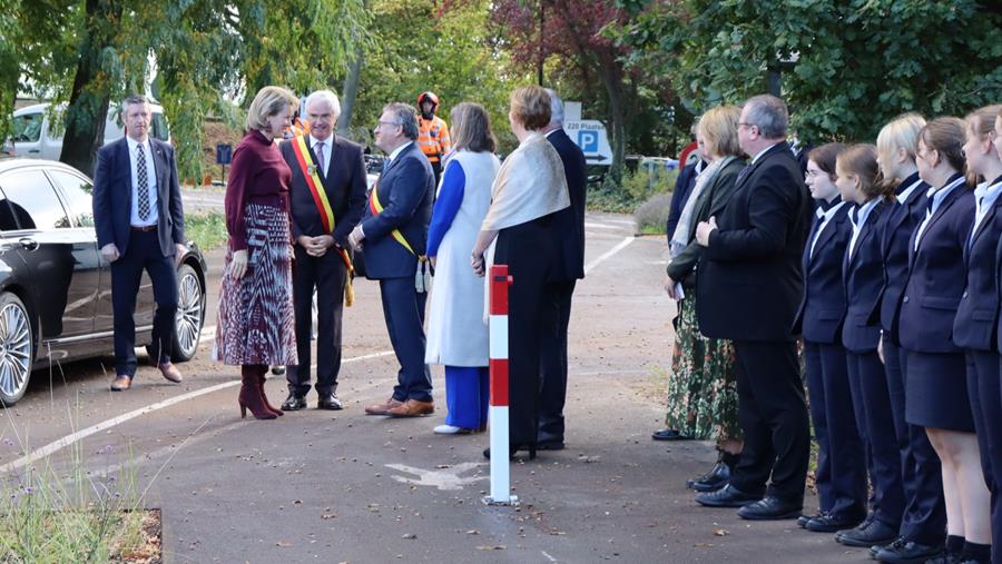 Koningin Mathilde bezoekt Ter Groene Poorte